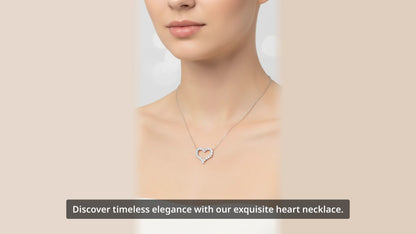 Heart Necklace, Stainless Steel